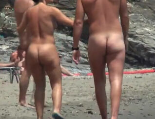 New hidden cam flick from nudists beach of italian resort