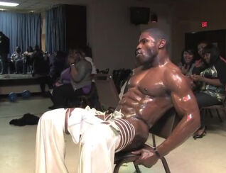 Defined african fellow showcase ideal masculine Striptease